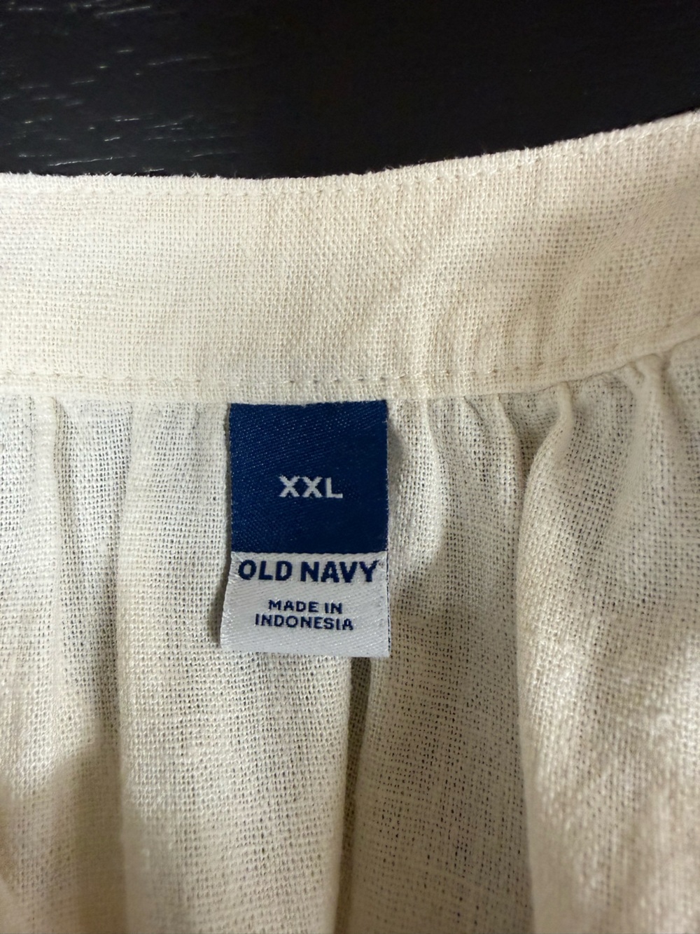 Old Navy Cream Maxi Dress Linen Blend 3/4 Sleeve - Picture 9 of 9